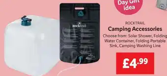 Lidl Bocktrail Camping Accessories offer