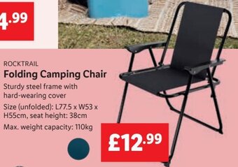 Lidl ROCKTRAIL Folding Camping Chair offer