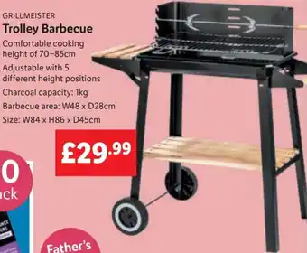 Lidl GRILLMEISTER Trolley Barbecue offer