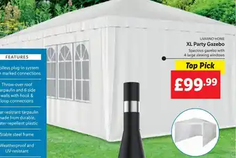 Lidl LIVARNO HOME XL Party Gazebo offer