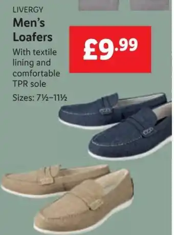 Lidl LIVERGY Men's Loafers offer