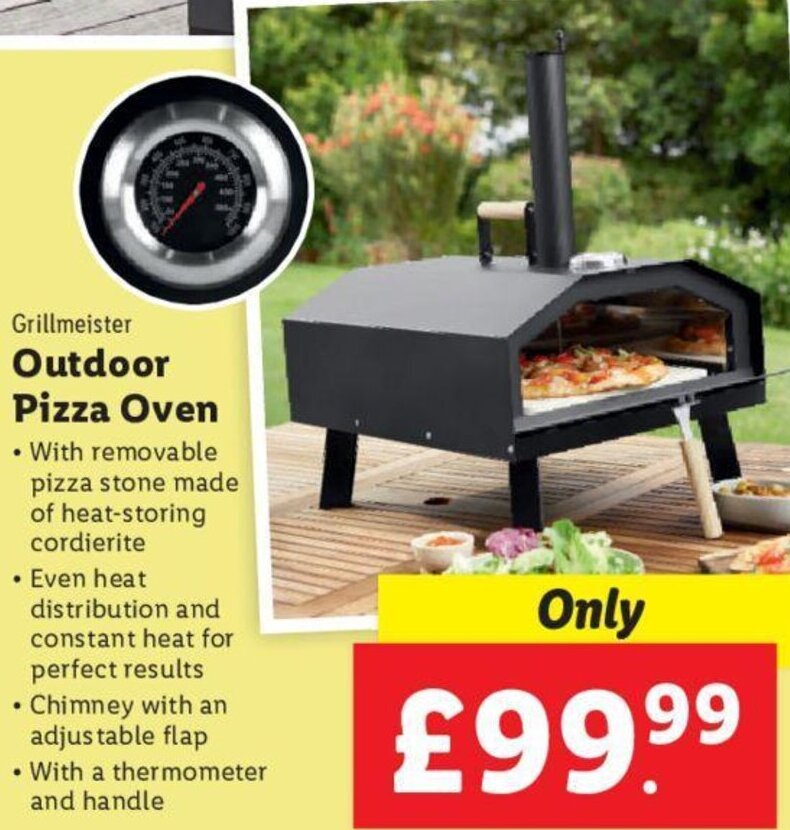 Grillmeister Outdoor Pizza Oven offer at Lidl