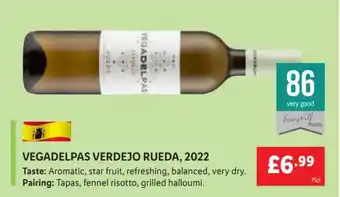 Lidl VEGADELPAS VERDEJO RUEDA, 2022 offer