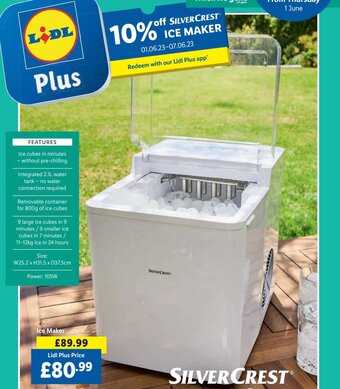 Lidl SILVERCREST Ice Maker offer