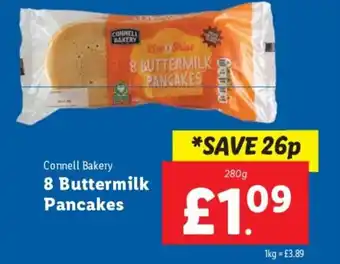 Lidl Connell Bakery 8 Buttermilk Pancakes 280g offer