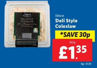 Lidl Deluxe Deli Style Coleslaw 260g offer