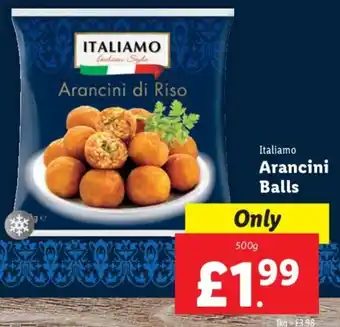Lidl Italiamo Arancini Balls 500g offer