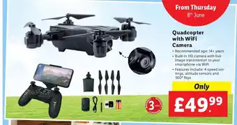 Lidl Quadcopter with WiFi Camera offer