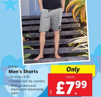 Lidl Livergy Men's Shorts offer