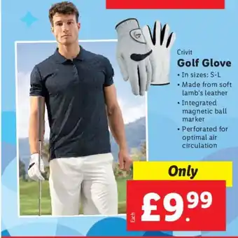 Lidl Crivit Golf Glove offer