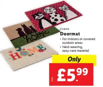 Lidl Livarno Doormat offer