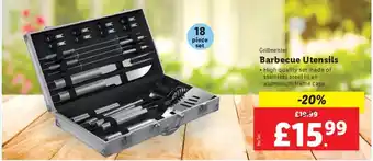 Lidl Grillmeister Barbecue Utensils offer