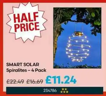 Robert Dyas Smart Solar Spiralites - 4 Pack offer