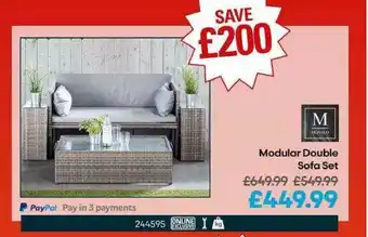 Robert Dyas Modular Double Sofa Set offer