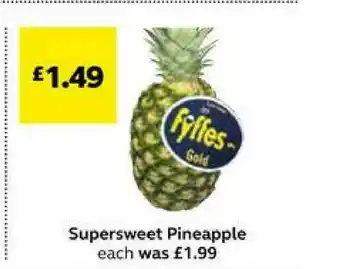 SuperValu Supersweet Pineapple offer