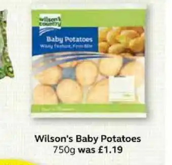 SuperValu Wilson's Baby Potatoes 750g offer