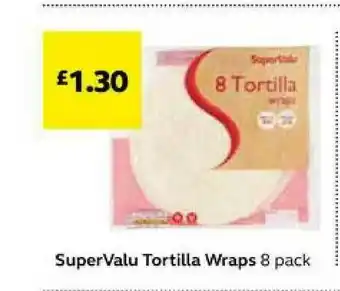 SuperValu SuperValu Tortilla Wraps 8 Pack offer