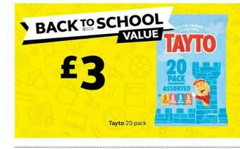 SuperValu Tayto 20 Pack offer