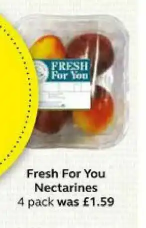 SuperValu Fresh For You Nectarines 4 Pack offer