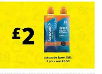 SuperValu Lucozade Sport Still 4 Pack offer