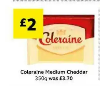 Coleraine Medium Cheddar 350g