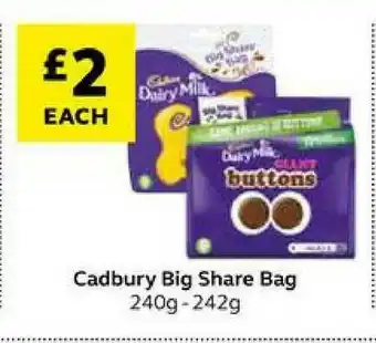 SuperValu Cadbury Big Share Bag 240g - 242g offer