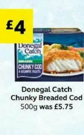 SuperValu Donegal Catch Chunky Breaded Cod 500g offer