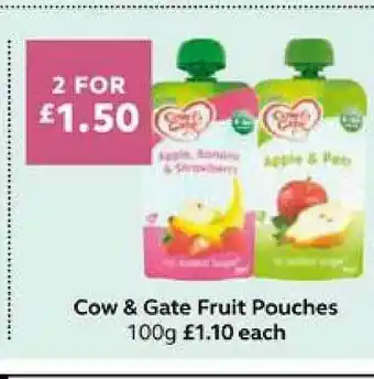 SuperValu Cow & Gate Fruit Pouches 100g offer