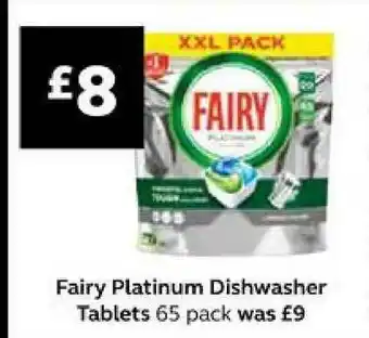 SuperValu Fairy Platinum Dishwasher Tablets 65 Pack offer