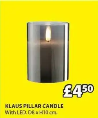 JYSK Klaus Pillar Candle D8 X H10 Cm offer