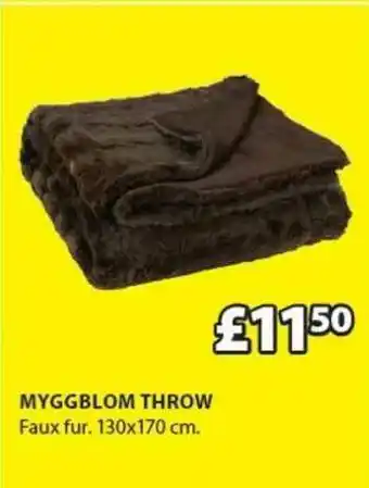 JYSK Myggblom Throw 130x170 Cm offer