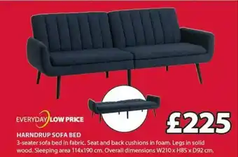 JYSK Harndrup Sofa Bed 114x190 Cm offer