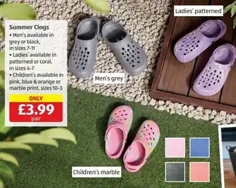 Aldi Summer Clogs offer