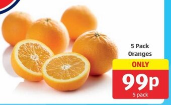 Aldi 5 Pack Oranges offer
