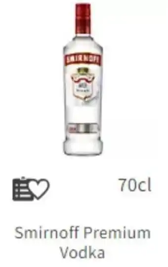 Asda Smirnoff Premium Vodka 70cl offer