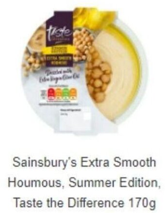 Sainsbury's Sainsbury's Extra Smooth Houmous, Summer Edition, Taste the Difference 170g offer