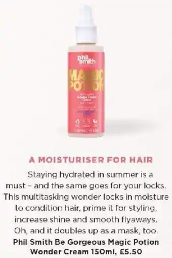 Sainsbury's Phil Smith Be Gorgeous Magic Potion Wonder Cream 150ml offer