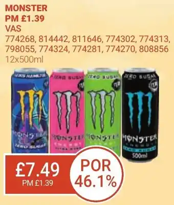 Bestway MONSTER PM 12x500ml offer