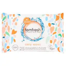 Morrisons Femfresh intimate hygiene large feminine freshness wipes offer
