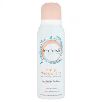 Morrisons Femfresh intimate daily deodorant offer