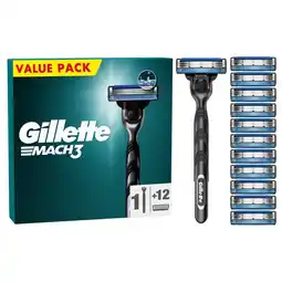 Morrisons Pmp gillette mach3 value pack razor + 11 blades offer
