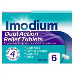 Morrisons Imodium plus comfort tablets offer