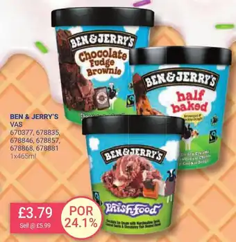 Bestway BEN & JERRY'S VAS 1x465ml offer