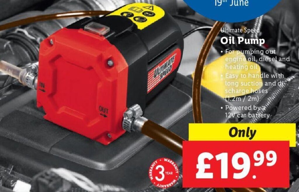 Ultimate Speed Oil Pump offer at Lidl