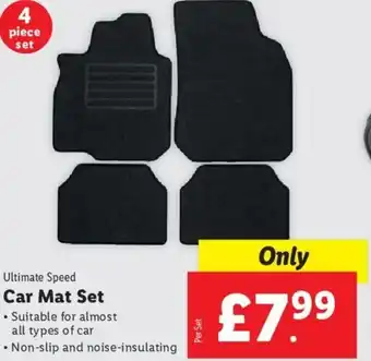 Lidl Ultimate Speed Car Mat Set . Suitable for almost all types of car • Non-slip and noise-insulating offer