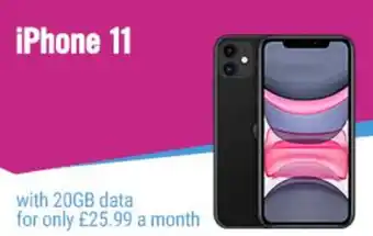 Carphone Warehouse IPhone 11 with 20GB data offer