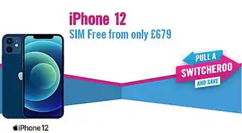 Carphone Warehouse IPhone 12 with Free Sim offer