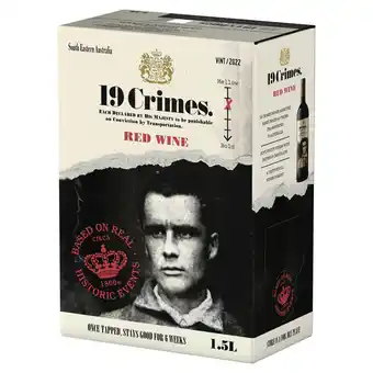 Morrisons 19 crimes red blend offer