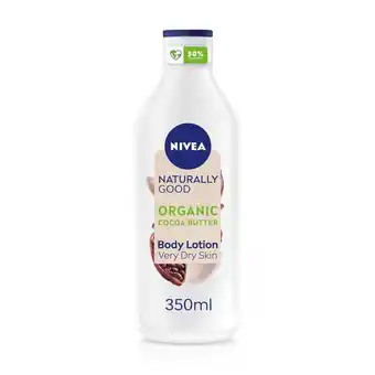 Morrisons Nivea naturally good cocoa butter body lotion offer