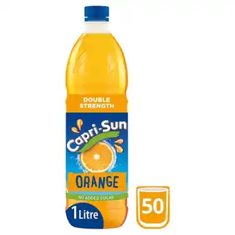 Morrisons Capri sun double strength orange no sugar squash offer